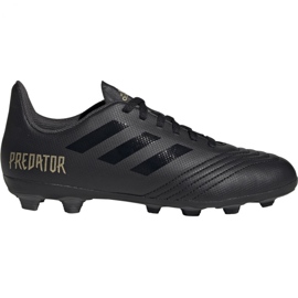 Adidas Predator 19.4 FxG Jr EF8989 scarpe da calcio nere nero nero