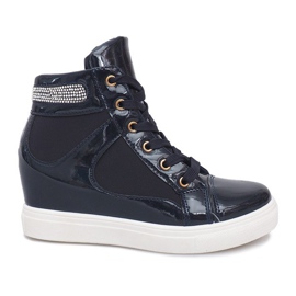 Sneakers con zeppa A-35 Navy Blue blu navy