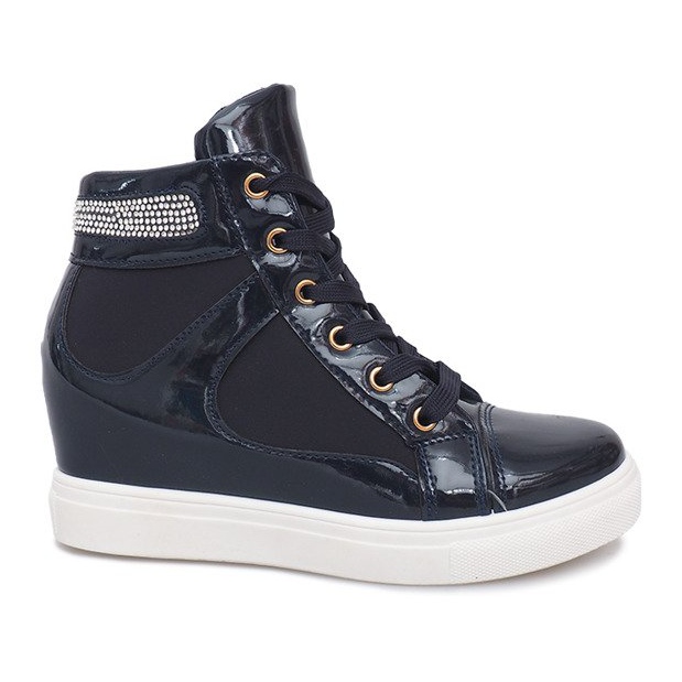 Sneakers con zeppa A-35 Navy Blue blu navy