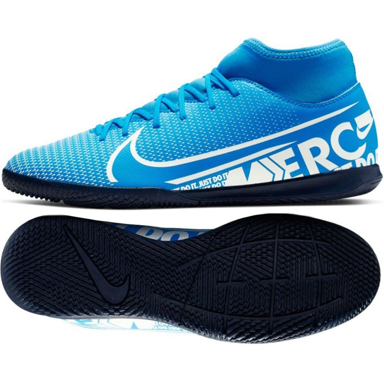 Scarpe indoor Nike Mercurial Superfly 7 Club Ic M AT7979-414 blu blu