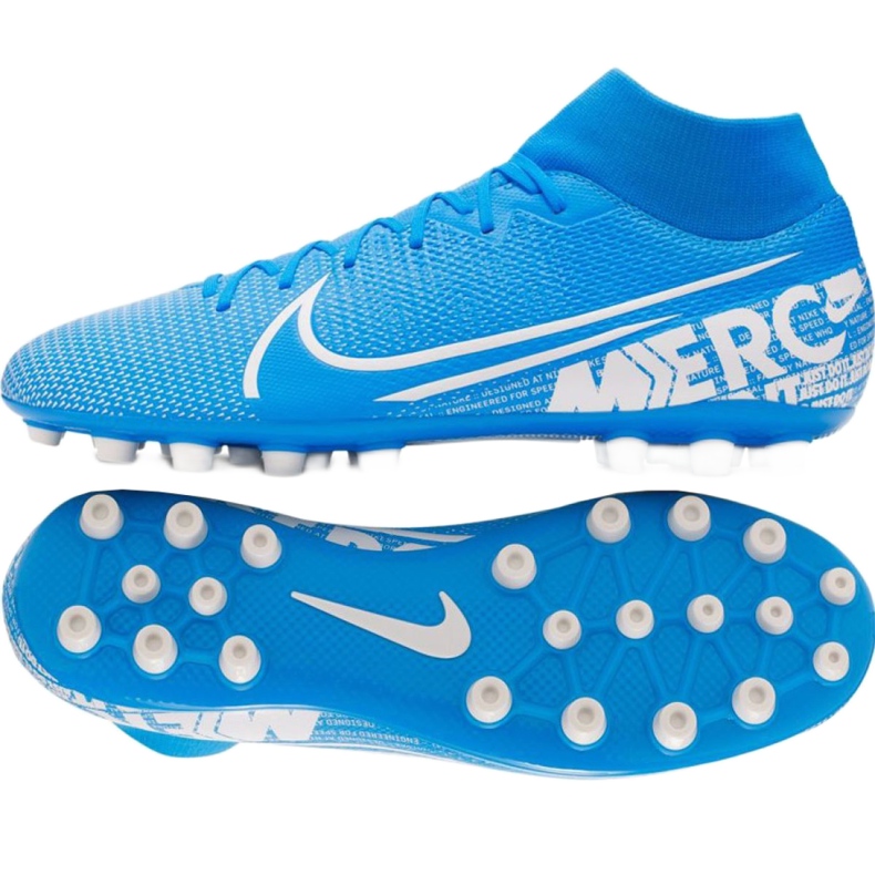 Nike Mercurial Superfly 7 Academy Ag M BQ5424-414 scarpe da calcio blu blu
