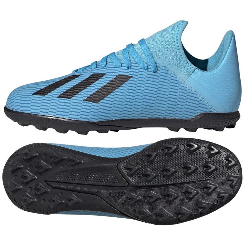 Scarpe da calcio Adidas X 19.3 Tf Jr F35357 blu blu