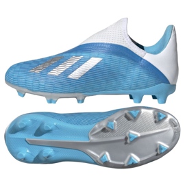 Scarpe da calcio Adidas X 19.3 Ll Fg Jr EF9114 blu blu