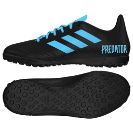 Scarpe da calcio Adidas Predator 19.4 Tf Jr G25826 multicolore nero