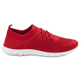 SHELOVET Scarpe sportive rosse rosso