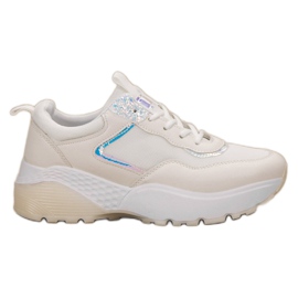 SHELOVET Sneakers con lacci bianco