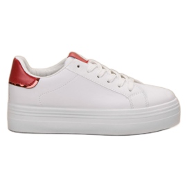 SHELOVET Scarpe sportive alla moda bianca rosso