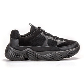 SHELOVET Scarpe da ginnastica nere alla moda nero