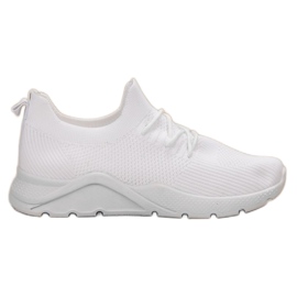 SHELOVET Scarpe sportive slip-on bianca