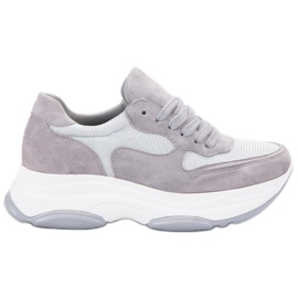 Ideal Shoes Sneakers grigio chiaro