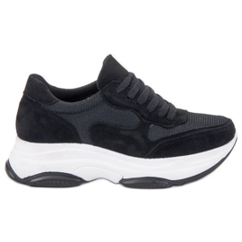 Ideal Shoes Scarpe da ginnastica nere chiare nero