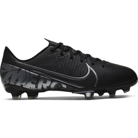 Nike Mercurial Vapor 13 Academy FG / MG Jr AT8123 001 Scarpe da calcio nere nero nero