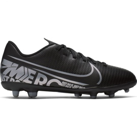 Nike Mercurial Vapor 13 Club FG / MG Jr AT8161 001 Scarpe da calcio nere nero nero