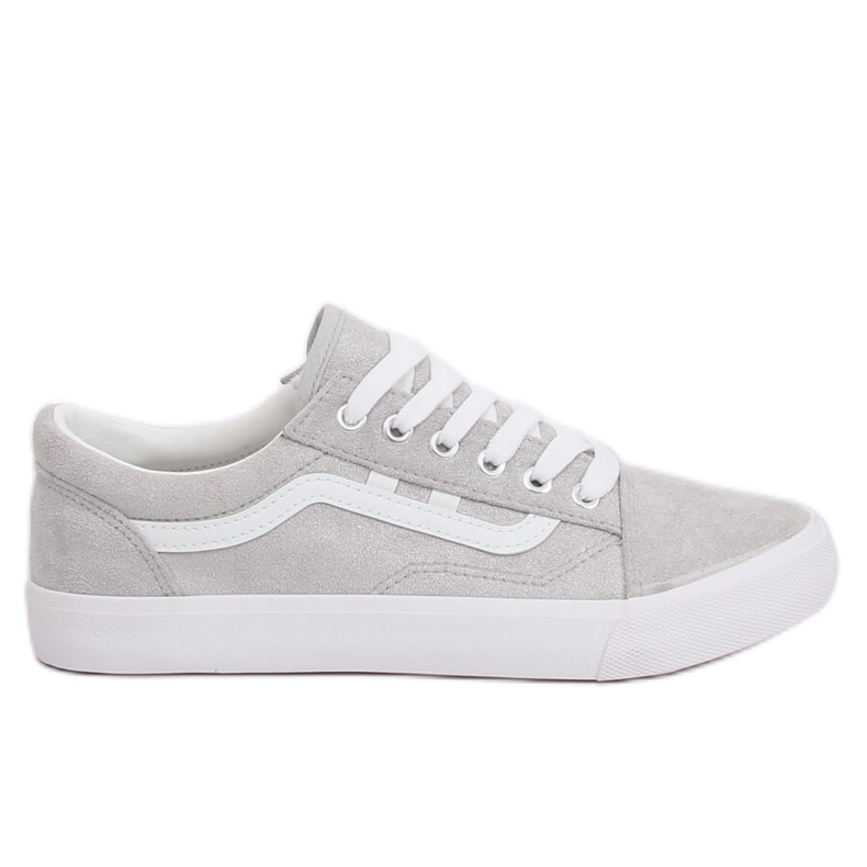 Grigio Sneakers grigie da donna B70A SILVER / WHITE