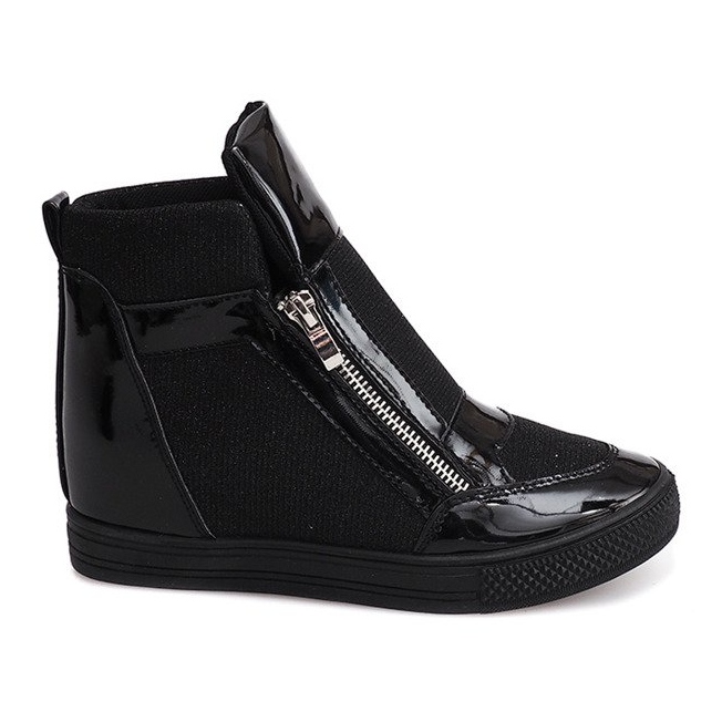 Sneakers con zeppa TL020-1 Nere nero