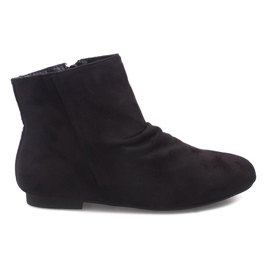 Stivaletti in pelle scamosciata Jodhpur 7-121 Nero