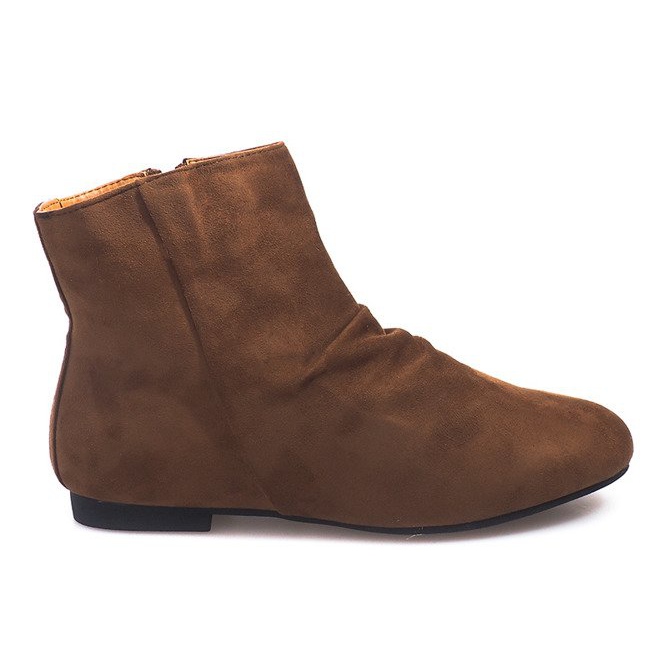Stivaletti in camoscio Stivaletti Chelsea 7-121 Camel marrone