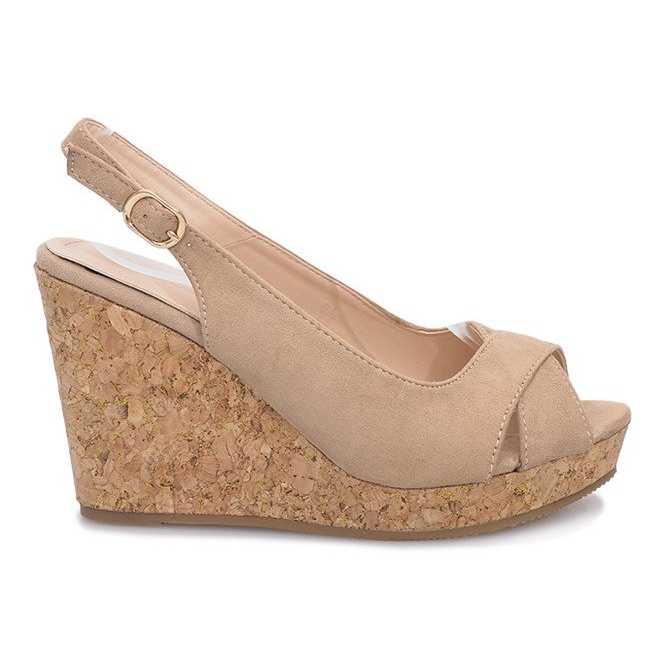 Sandali con zeppa beige di Greenhouse