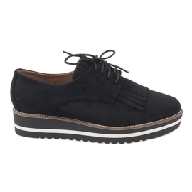 Scarpe stringate nere A510-2 nero