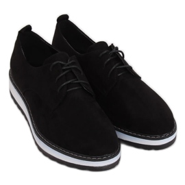 Mocassini neri da donna C-7225 Black nero