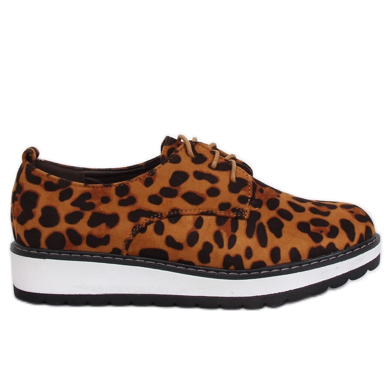 Mocassini da donna leopardati C-7225 Leopard Print marrone
