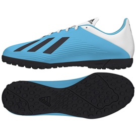 Adidas X 19.4 Tf M F35345 scarpe blu