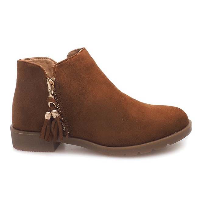 Stivaletti in pelle scamosciata Jodhpur 8565 Camel marrone