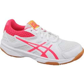 Asics Upcourt 3 Gs Jr 1074A005-104 scarpe da pallavolo multicolore bianco
