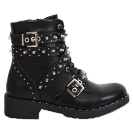 Stivali neri con borchie NC830 Black nero