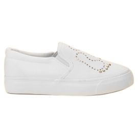 J. Star Slipon Con Strass bianco