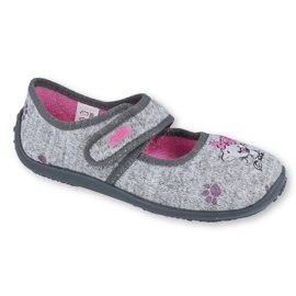 Scarpe per bambini Befado 945Y368 rosa grigio