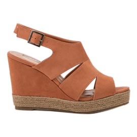 Best Shoes Sandali con espadrillas arancioni arancia