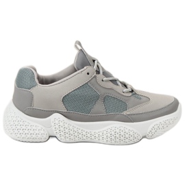 SHELOVET Sneakers grigie alla moda grigio