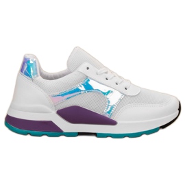 SHELOVET Scarpe sportive comode bianco