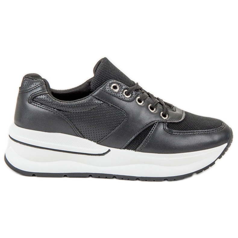 SHELOVET Scarpe sportive stringate nero