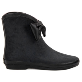 Kylie Stivali in pelle scamosciata con fiocco nero