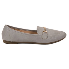 SHELOVET Mocassini in ecopelle grigio