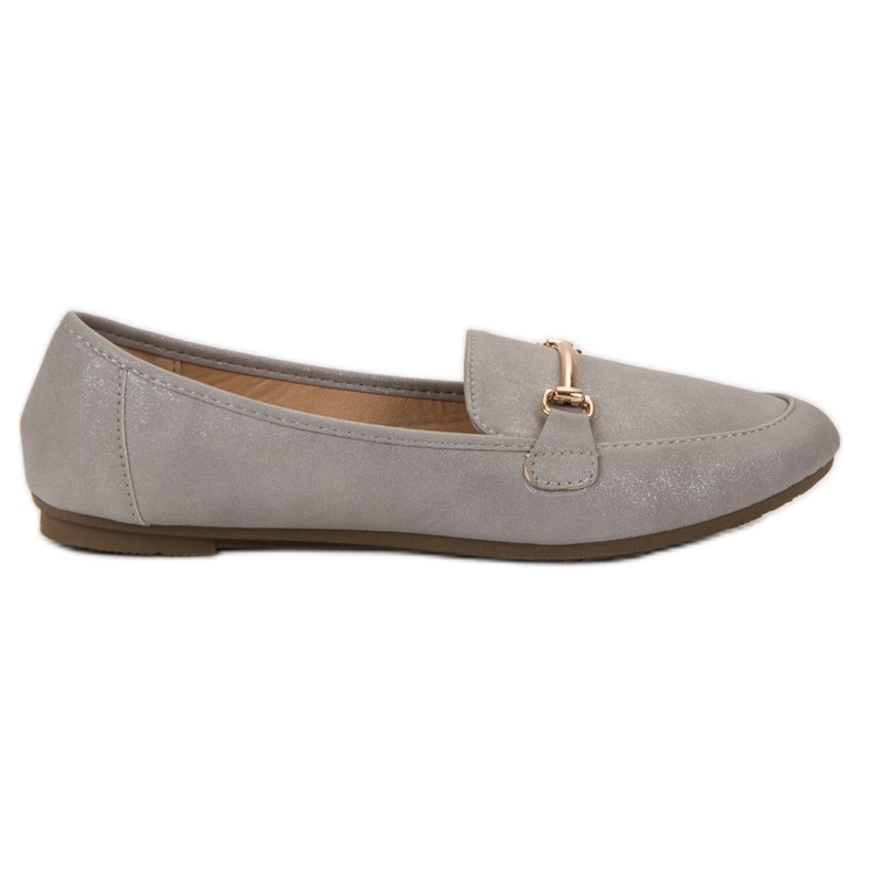 SHELOVET Mocassini in ecopelle grigio