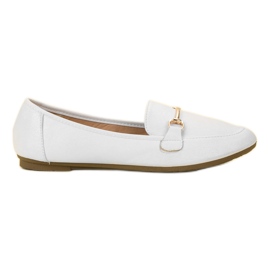 SHELOVET Mocassini in ecopelle bianco