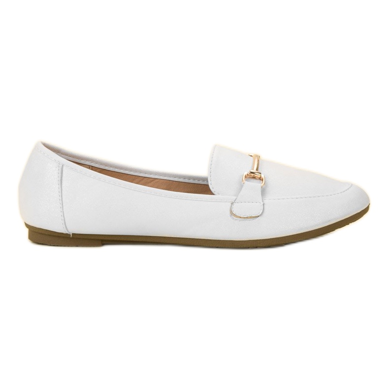 SHELOVET Mocassini in ecopelle bianca