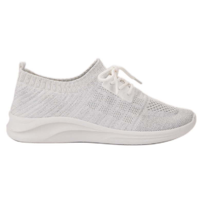 Ideal Shoes Calzature sportive in tessuto bianca