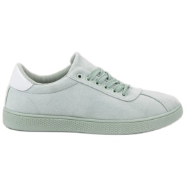 Ideal Shoes Scarpe stringate alla menta verde