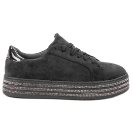 Bestelle Scarpe sportive in pelle scamosciata nero