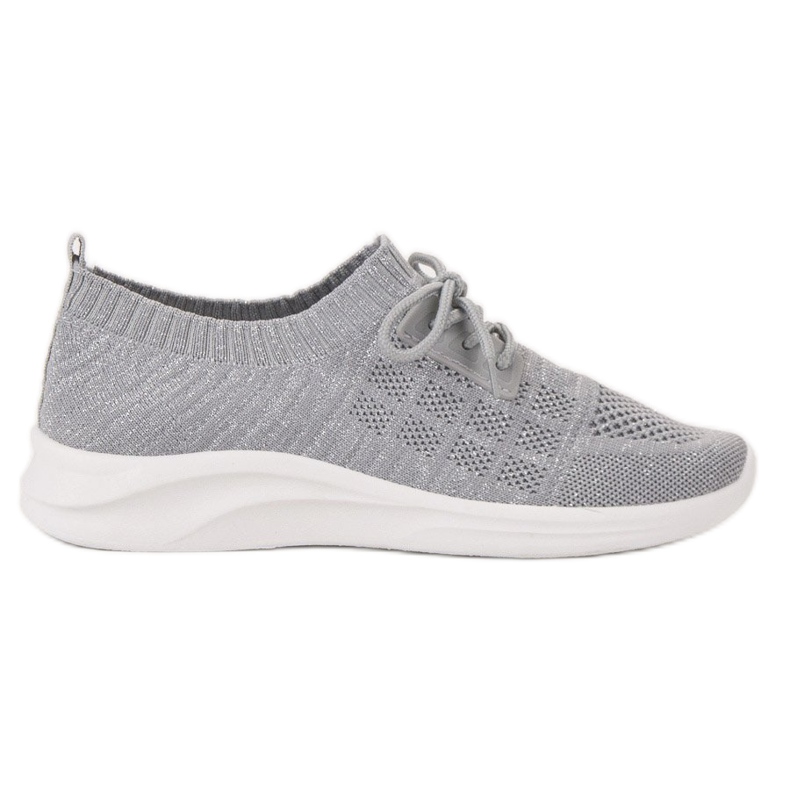 Ideal Shoes Calzature sportive in tessuto grigio