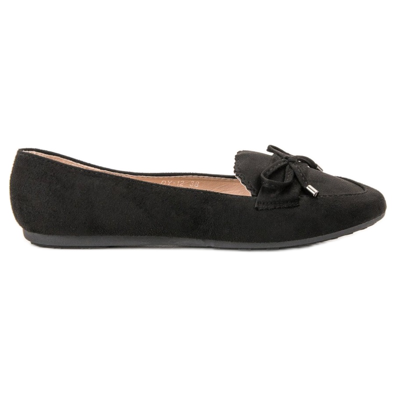 Ch. Creation Ballerine in camoscio nero