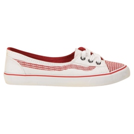 J. Star Scarpe da ginnastica bianche bianco rosso