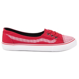 J. Star Scarpe da ginnastica rosse bianco rosso
