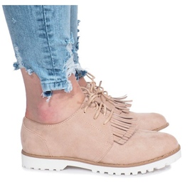 Mocassini beige con frange Crushing Hard