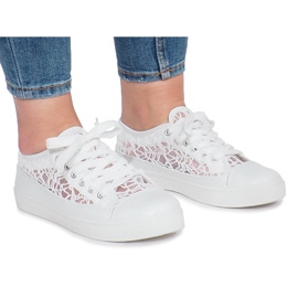 Sneakers bianche traforate Dolita bianca