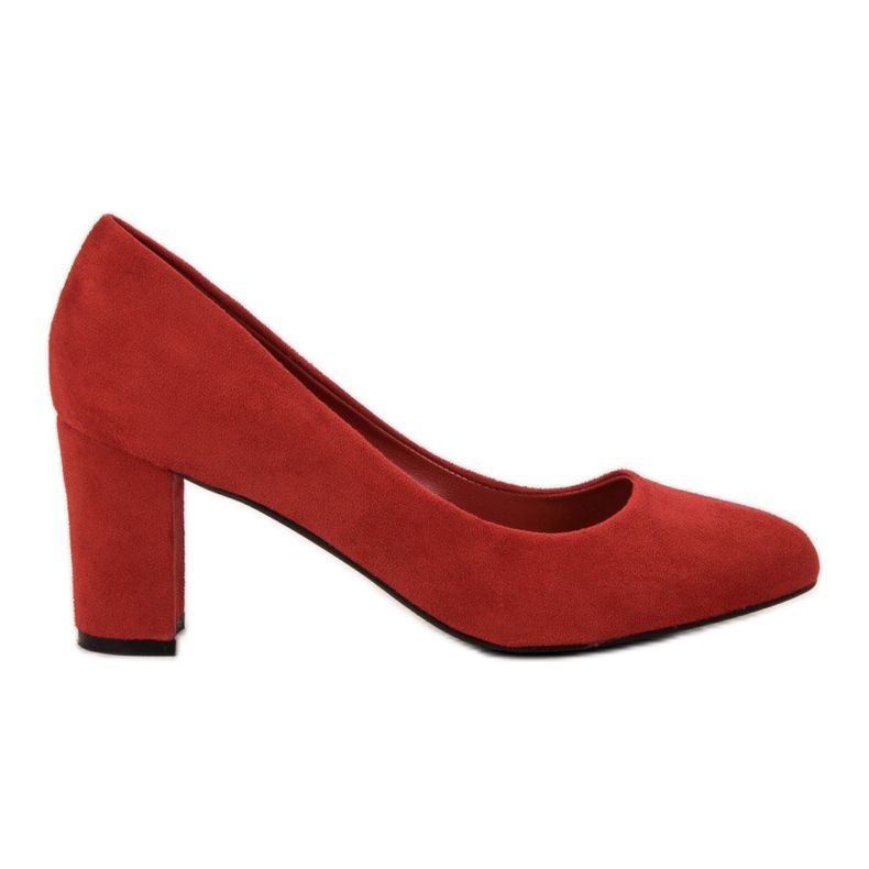 Queen Vivi Décolleté in pelle scamosciata rosso